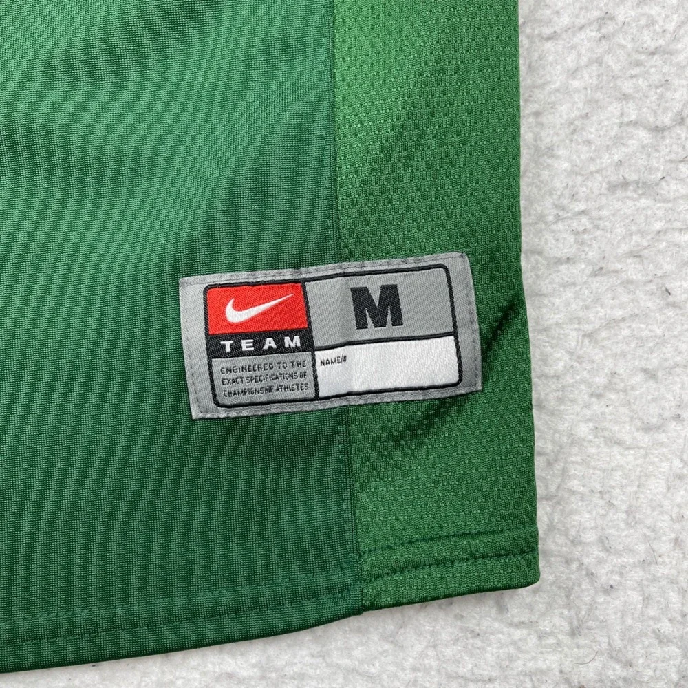 Nike Baseball Jersey Mens Medium Green Button Athletic Team‎ Sports Athleisure